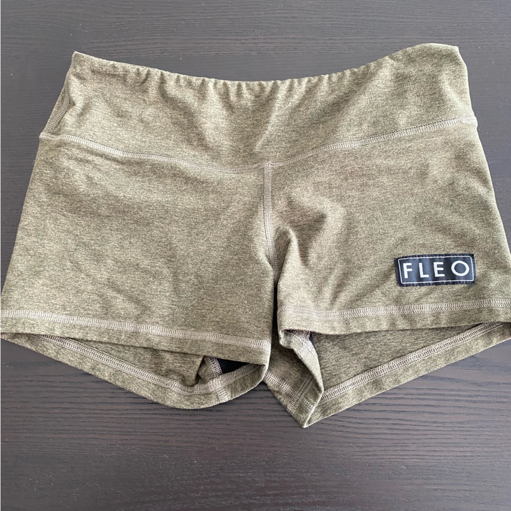 Green Fleo Shorts